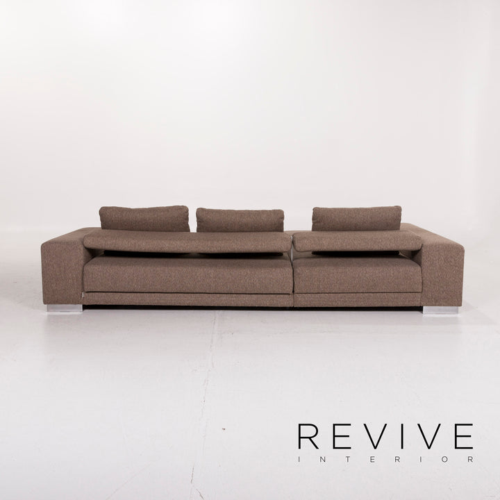 Ewald Schillig Stoff Ecksofa Braun Sofa Schlafsofa Schlaffunktion Funktion Couch #12248