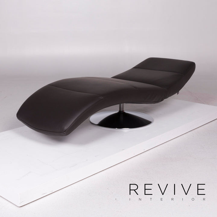 Ewald Schillig Braun Liege Leder #1136