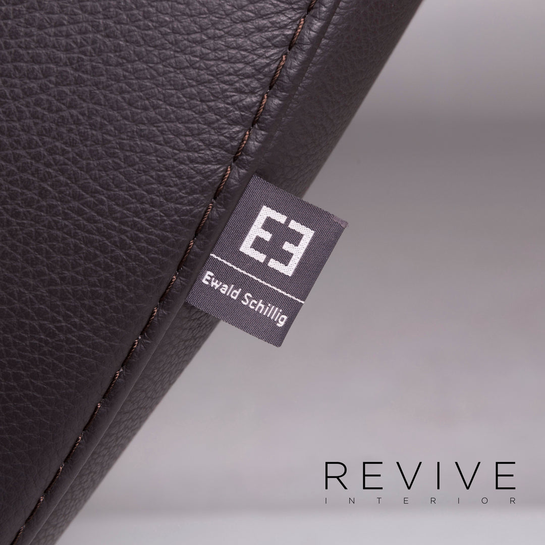 Ewald Schillig Braun Liege Leder #1136