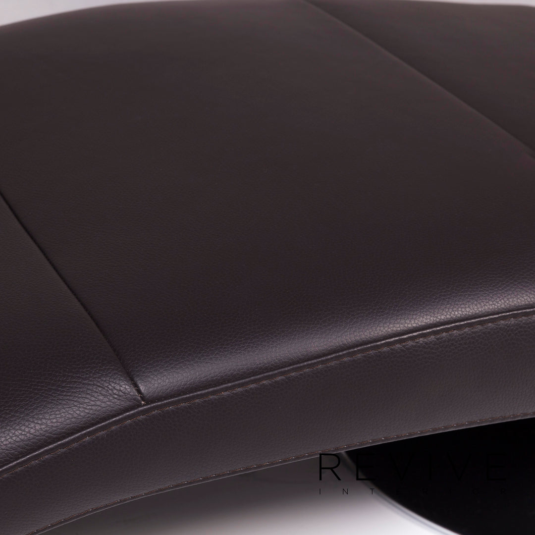 Ewald Schillig Braun Liege Leder #1136