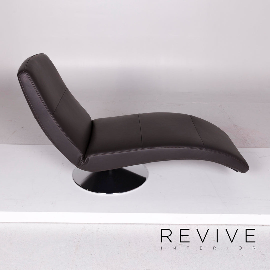 Ewald Schillig Braun Liege Leder #1136