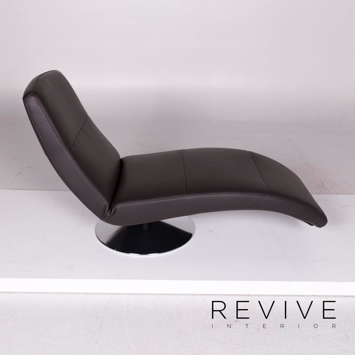 Ewald Schillig Braun Liege Leder #1136