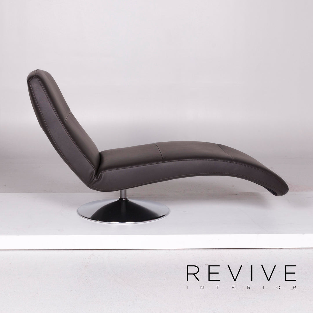 Ewald Schillig Braun Liege Leder #1136