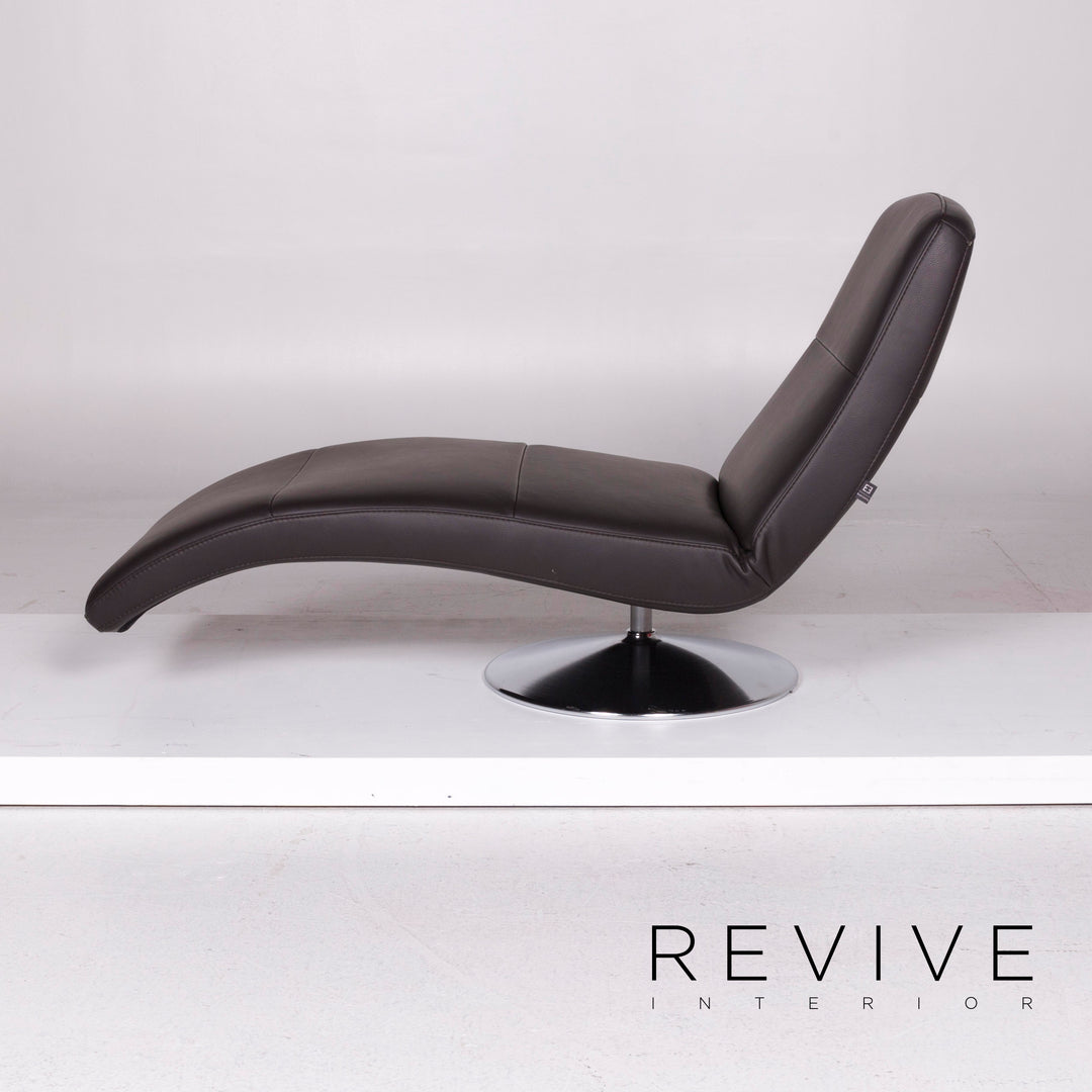 Ewald Schillig Braun Liege Leder #1136