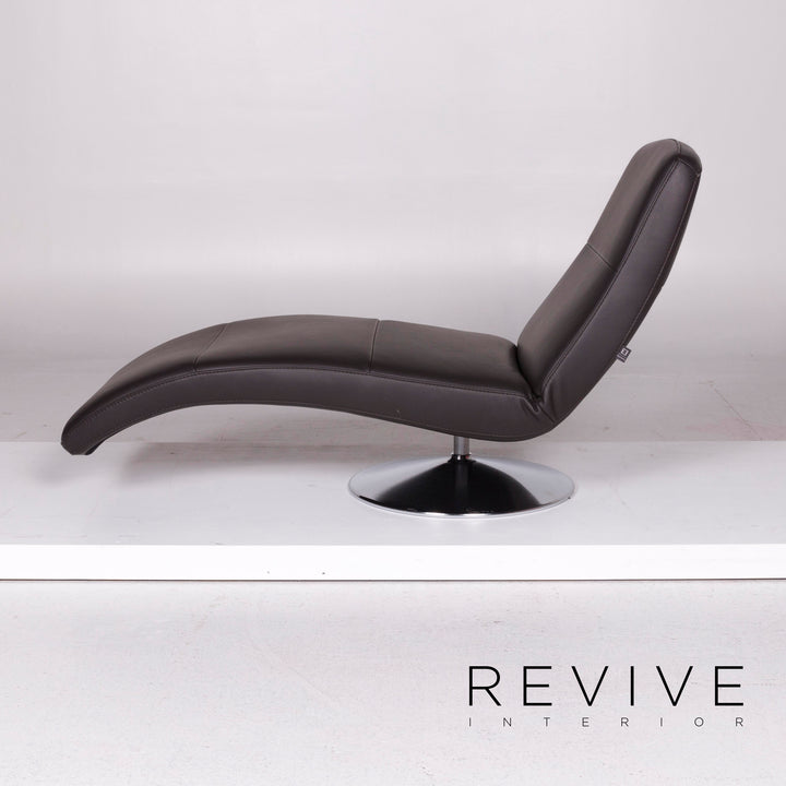 Ewald Schillig Braun Liege Leder #1136