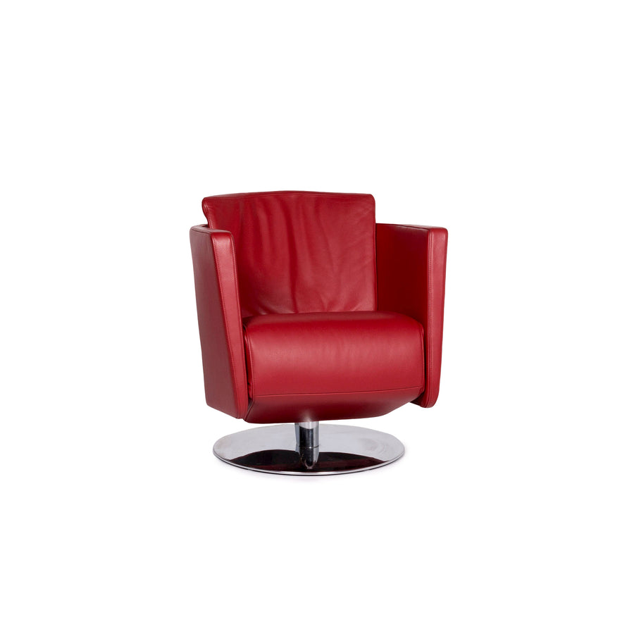 FSM Just Leder Sessel Rot Relaxfunktion Funktion #11083