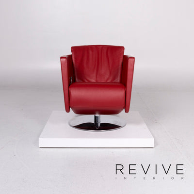 FSM Just Leder Sessel Rot Relaxfunktion Funktion #11083