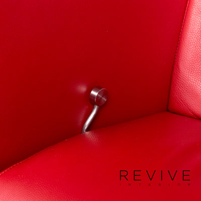 FSM Just Leder Sessel Rot Relaxfunktion Funktion #11083