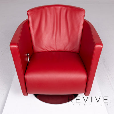 FSM Just Leder Sessel Rot Relaxfunktion Funktion #11083