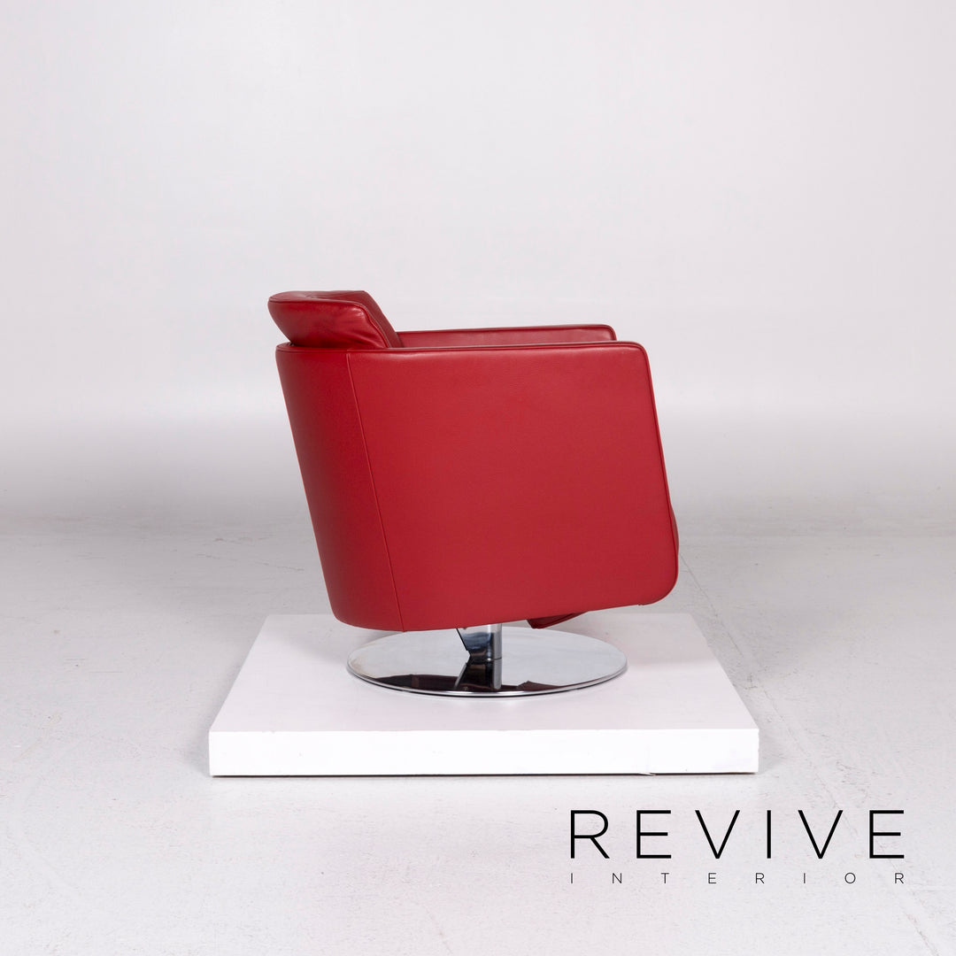 FSM Just Leder Sessel Rot Relaxfunktion Funktion #11083