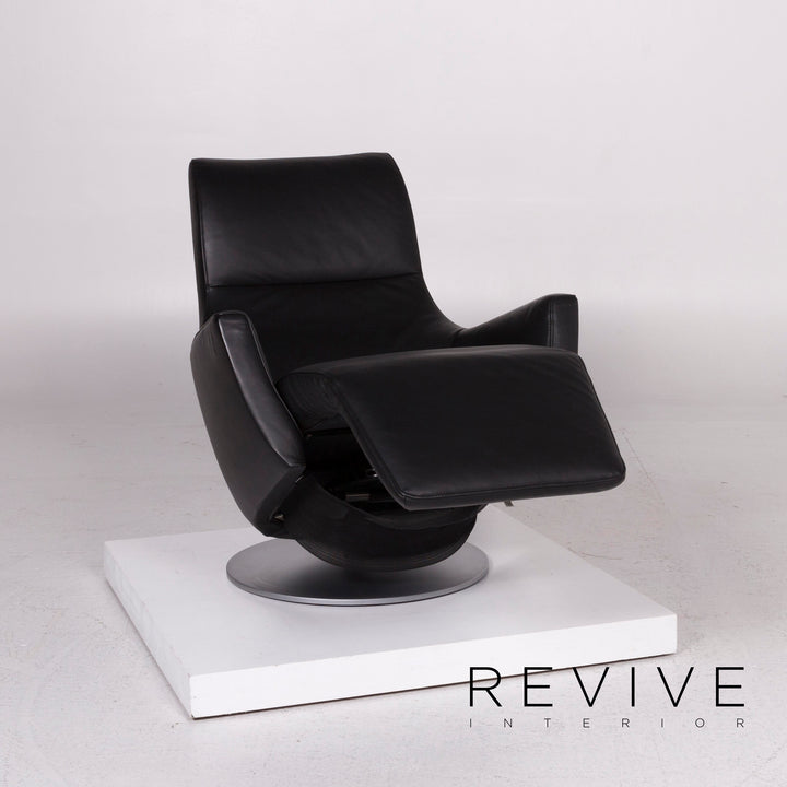 FSM leather armchair black incl. electr. Feature #11754