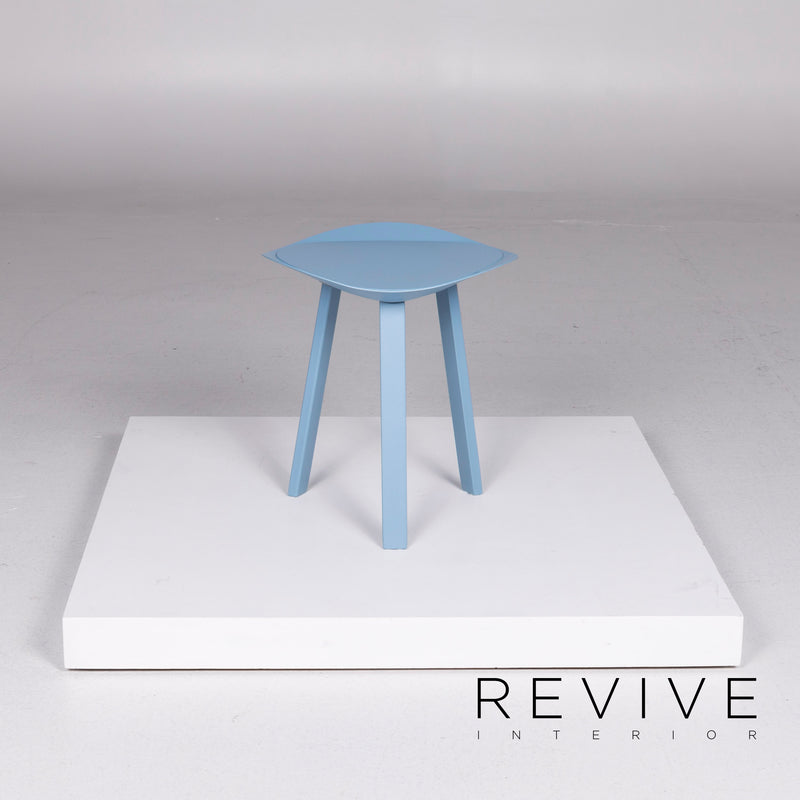 Freistil Rolf Benz Metall Hocker Blau Hellblau 