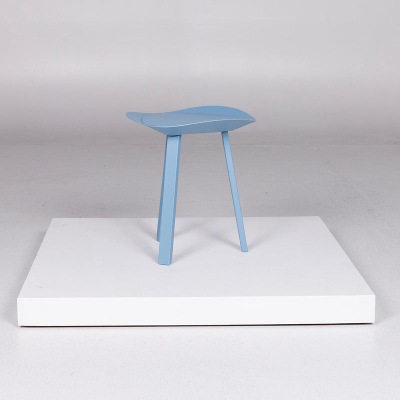 Freistil Rolf Benz Metall Hocker Blau Hellblau 