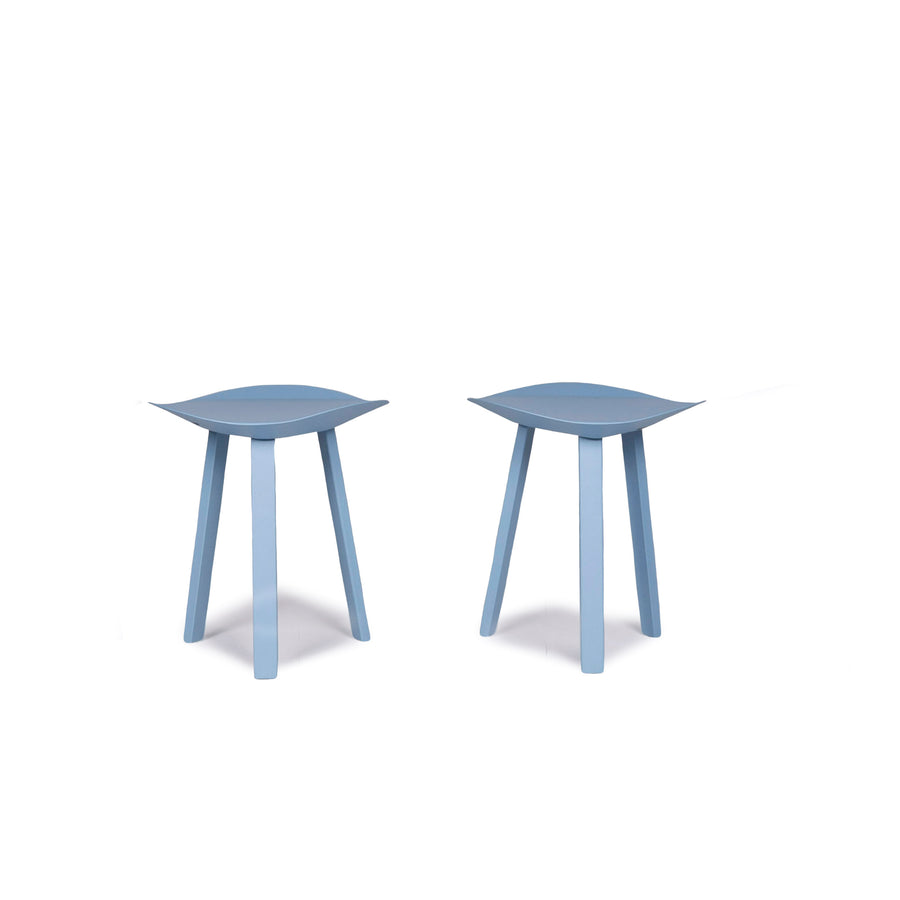 Freistil Rolf Benz metal stool blue light blue 2x stool stool #10678