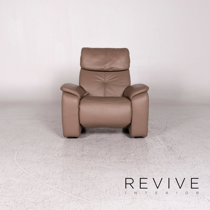 Himolla Leder Sessel Beige Relax Funktion 
