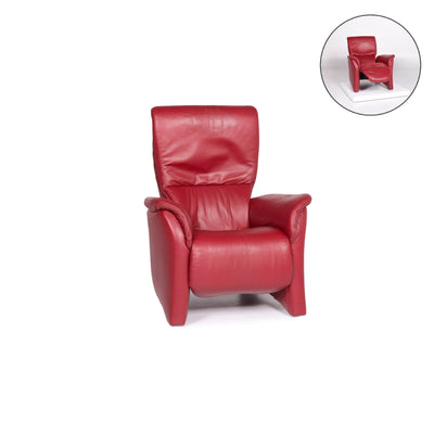 Himolla Leder Sessel Rot Relaxfunktion Funktion #11251