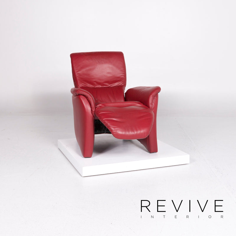 Himolla Leder Sessel Rot Relaxfunktion Funktion 