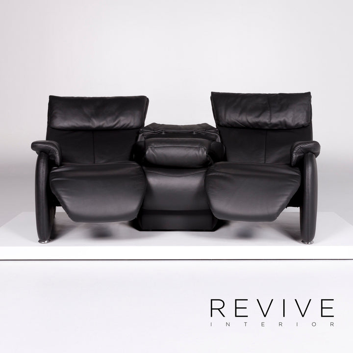 Himolla Leder Sofa Garnitur Anthrazit Grau 1x Dreisitzer 1x Zweisitzer Elektrische Funktion Relaxfunktion #10378