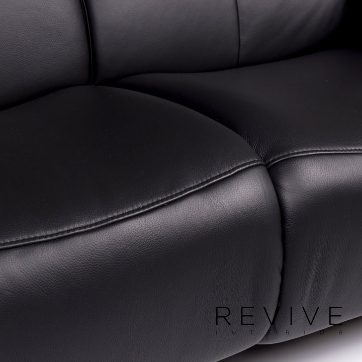 Himolla Leder Sofa Garnitur Anthrazit Grau 1x Dreisitzer 1x Zweisitzer Elektrische Funktion Relaxfunktion #10378