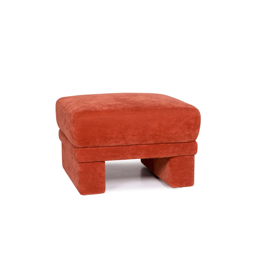 Himolla fabric stool orange rust red #11215