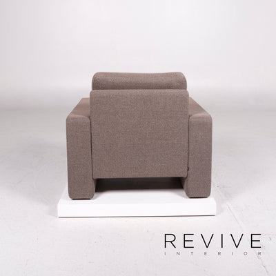 Cor Conseta Stoff Sofa Garnitur Braun Hellbraun #12025