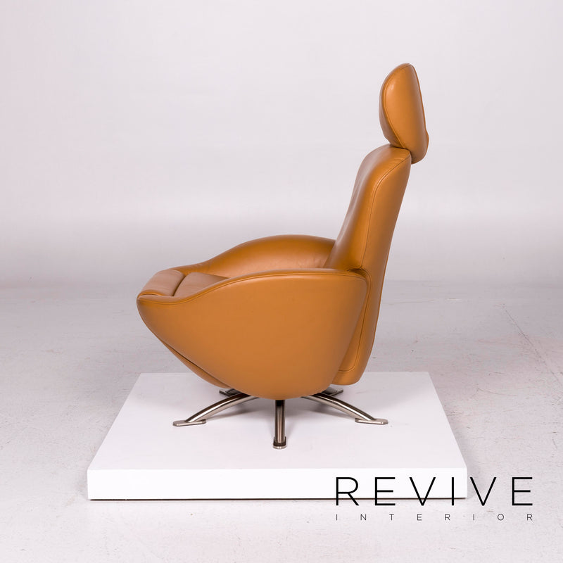 Cassina Dodo Leder Sessel Garnitur Cognac Braun 2x Sessel Relaxfunktion Funktion 