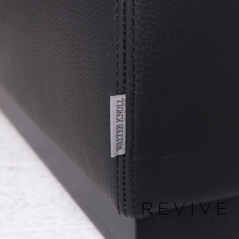 Walter Knoll Elton 406 Leder Sessel Garnitur Schwarz 4x Sessel 