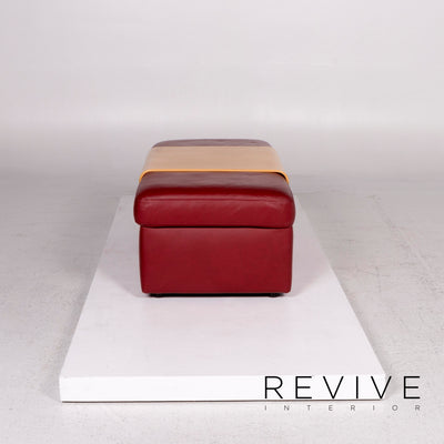 Stressless Pegasus Leder Hocker Rot Funktion Ottoman #11877