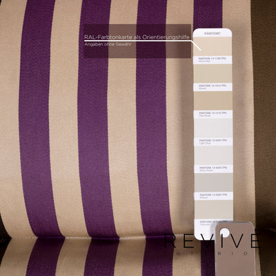 Cor Stoff Sessel Multicolor Beige Gestreift #12166
