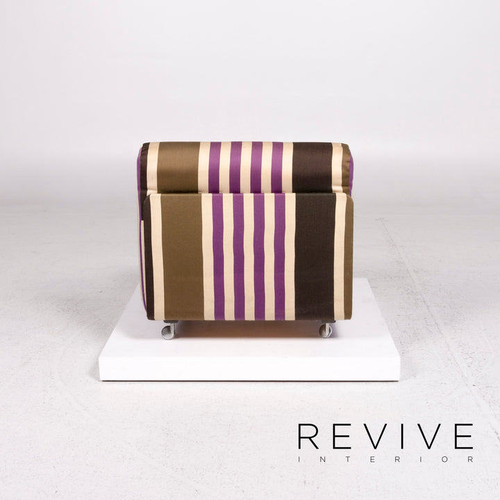 Cor Fabric Armchair Multicolor Beige Striped #12166