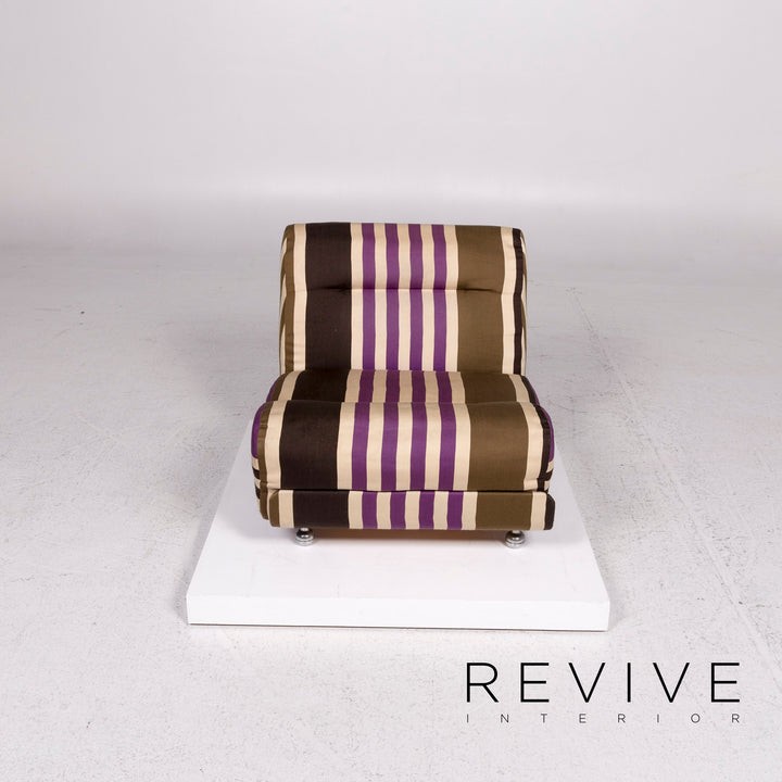 Cor fabric armchair set multicolor striped beige 2x armchair #12165