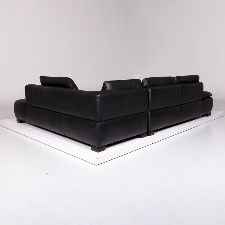Koinor Leder Ecksofa Schwarz Sofa Funktion Couch #11308