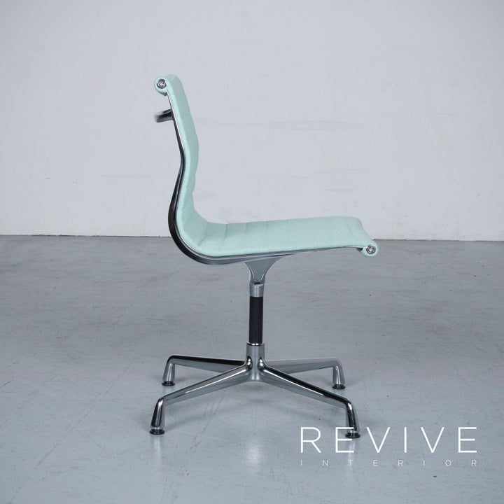 Vitra EA 101 Designer Fabric Armchair Lime Green Chrome Chair #6438