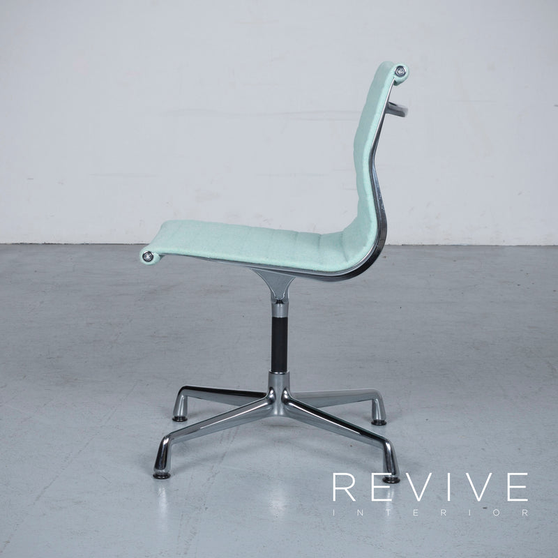 Vitra EA 101 Designer Stoff Sessel Lindgrün Chrom Stuhl 