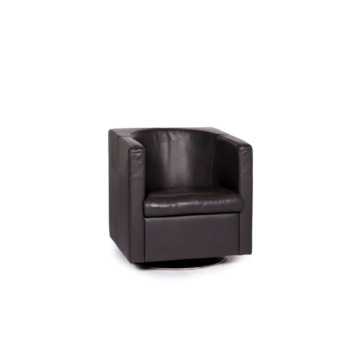 IP Design Oasis Leather Armchair Anthracite #11006