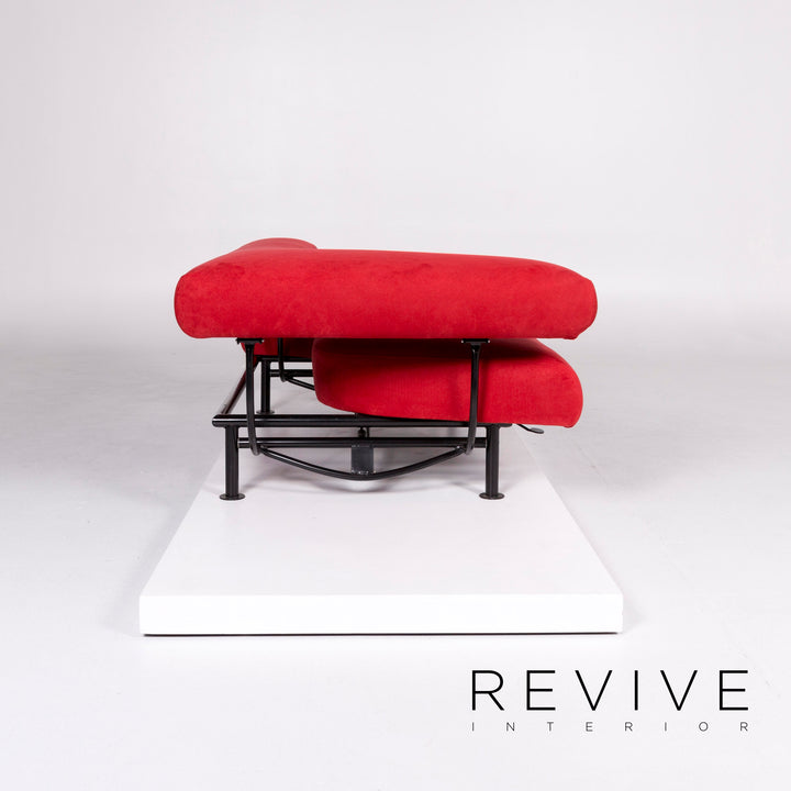 Interprofil Stoff Sofa Rot Zweisitzer Couch #10200