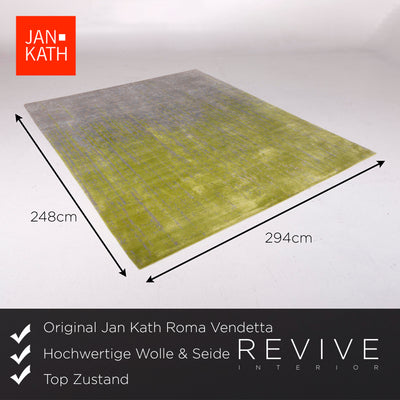 Jan Kath Roma Vendetta Tibeter Teppich Hochlandwolle Seide Nepal #11464