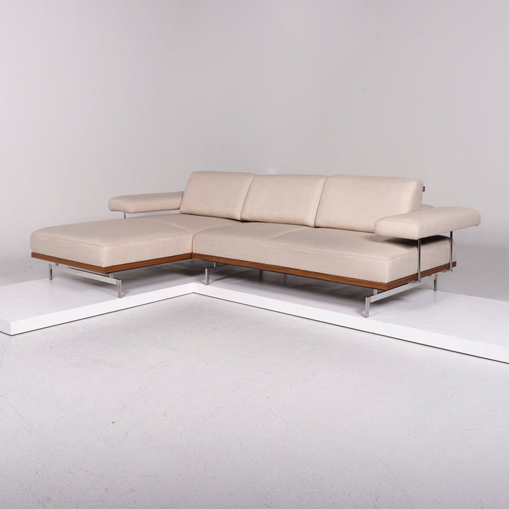 yup! Fabric corner sofa cream sofa function couch #11852