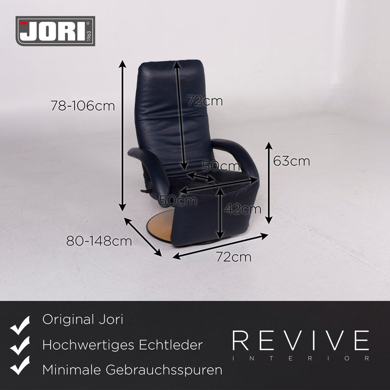 Jori Leder Sessel Blau Relaxfunktion Funktion 