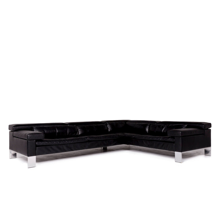 Jori Shiva Leder Ecksofa Schwarz Sofa Funktion Jean-Pierre Audebert Couch #10005
