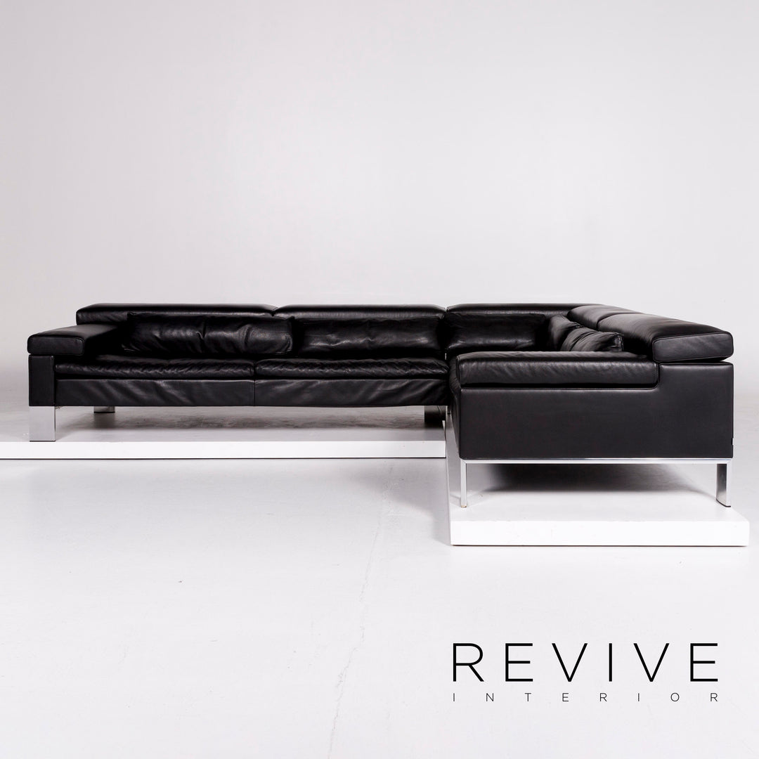 Jori Shiva Leder Ecksofa Schwarz Sofa Funktion Jean-Pierre Audebert Couch #10005