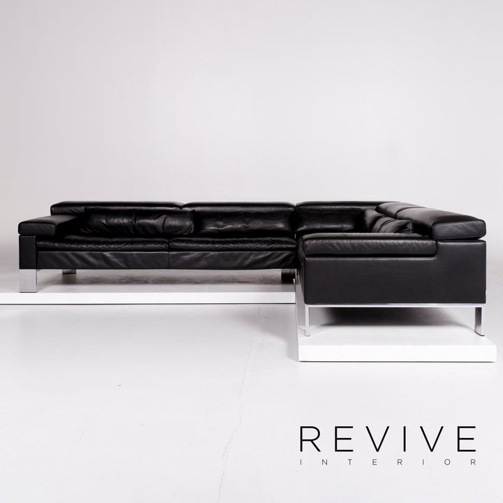 Jori Shiva Leder Ecksofa Schwarz Sofa Funktion Jean-Pierre Audebert Couch #10005