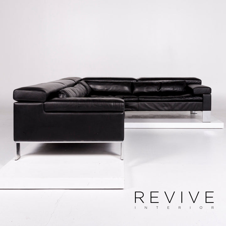 Jori Shiva Leder Ecksofa Schwarz Sofa Funktion Jean-Pierre Audebert Couch #10005