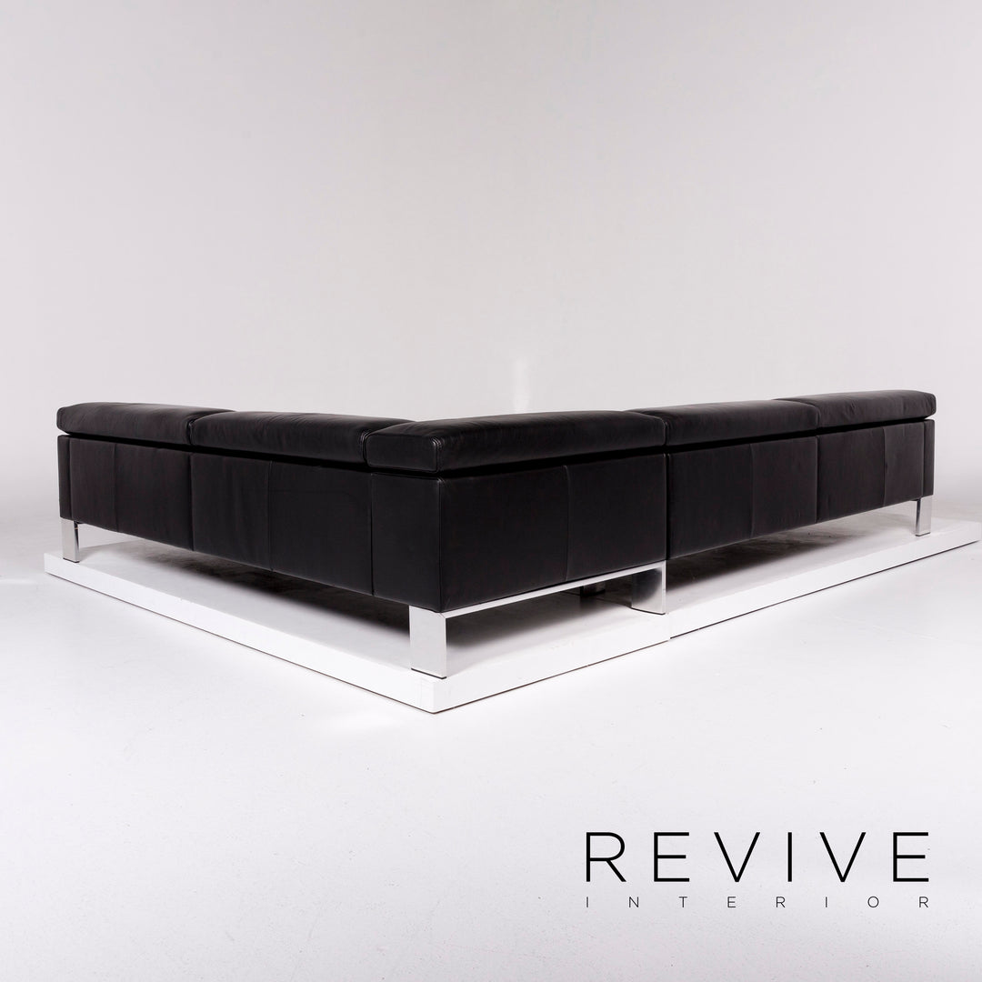 Jori Shiva Leder Ecksofa Schwarz Sofa Funktion Jean-Pierre Audebert Couch #10005