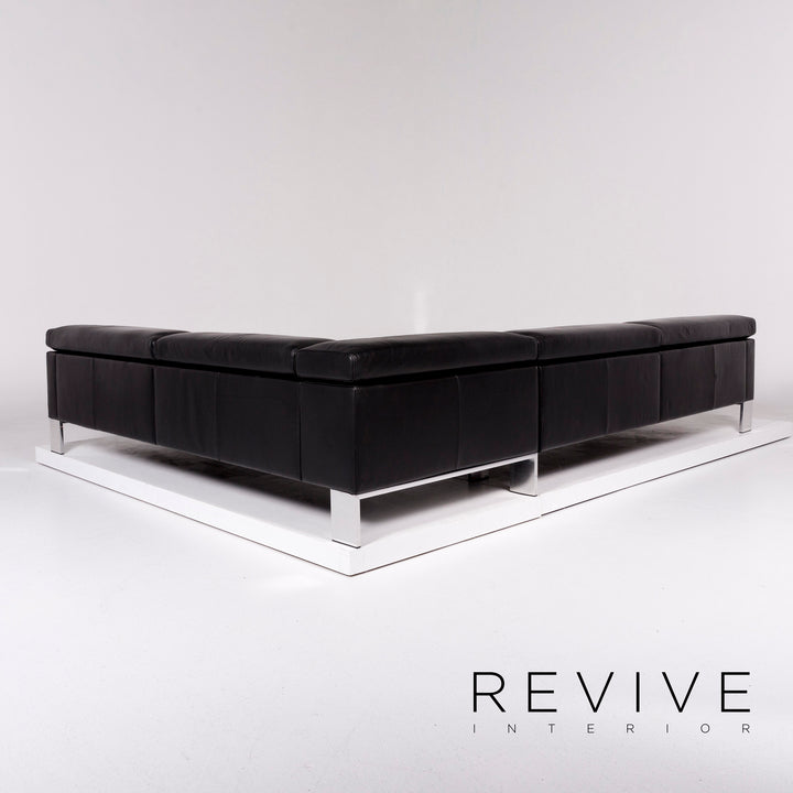 Jori Shiva Leder Ecksofa Schwarz Sofa Funktion Jean-Pierre Audebert Couch #10005