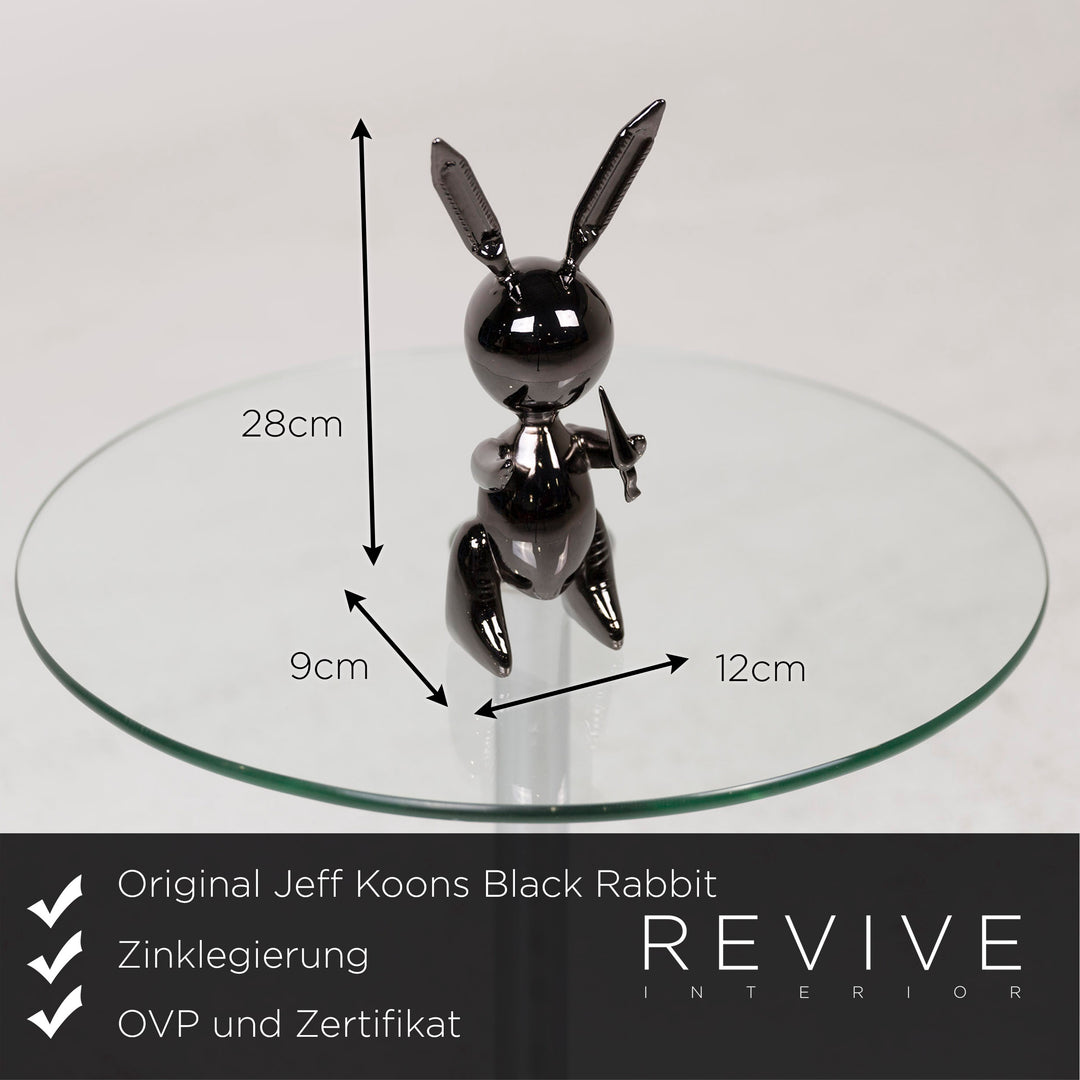 Jeff Koons Black Rabbit Limited Edition 348/500 Zinklegierung mit OVP und Zertifikat #10068