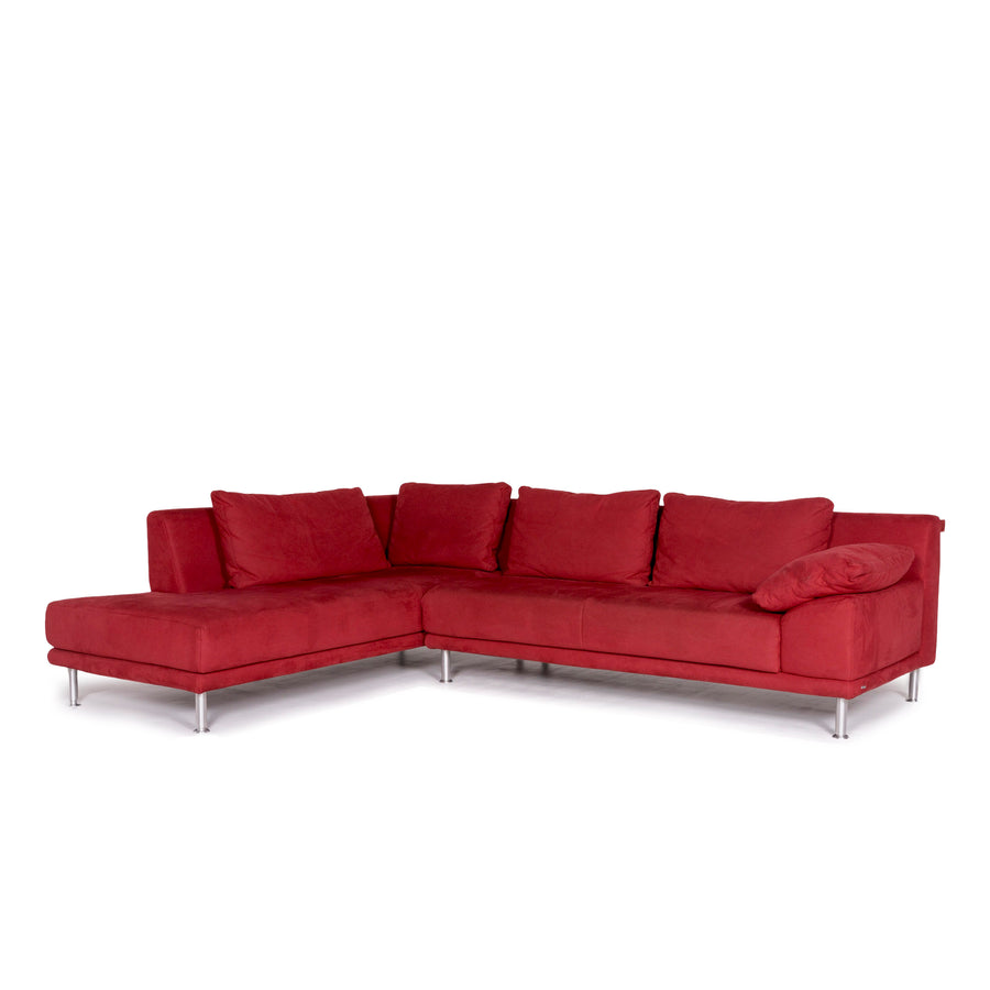 Koinor Amaretta Fabric Corner Sofa Red Sofa Couch #11277