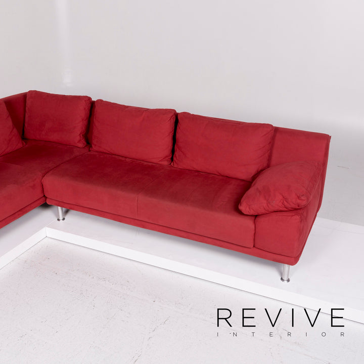 Koinor Amaretta Stoff Ecksofa Rot Sofa Couch #11277