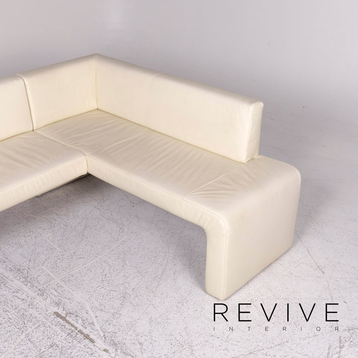 Koinor Leder Eckbank Beige Sofa Couch #8994