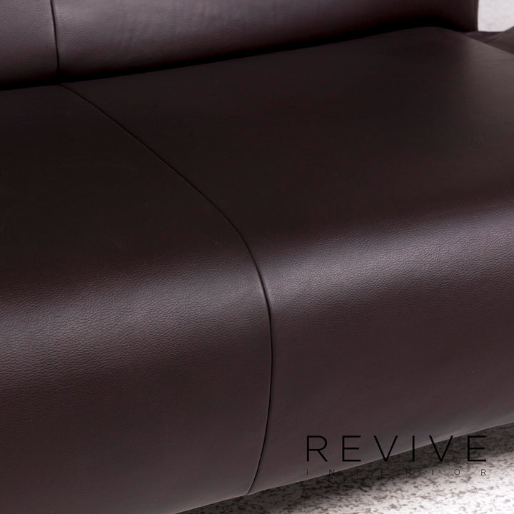 Koinor Leder Sofa Braun Zweisitzer Couch #9771